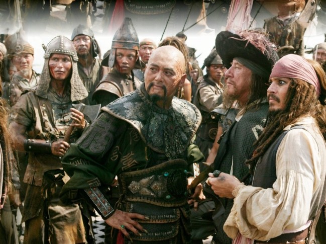 Jack Sparrow, Capt. Barbossa, & Capt. Sao Feng 1c