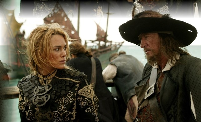 Elizabeth Swann & Capt. Barbossa 7c