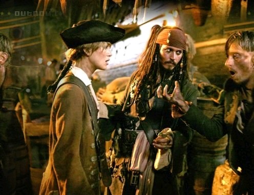 Jack Sparrow, Elizabeth Swann & Ragetti 18b