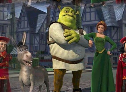 Shrek, Donkey, Fiona & Lord Farquad 8a