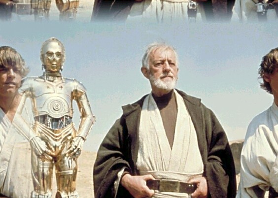 Luke Skywalker, Obi-Wan Kenobi & C-3PO 4a